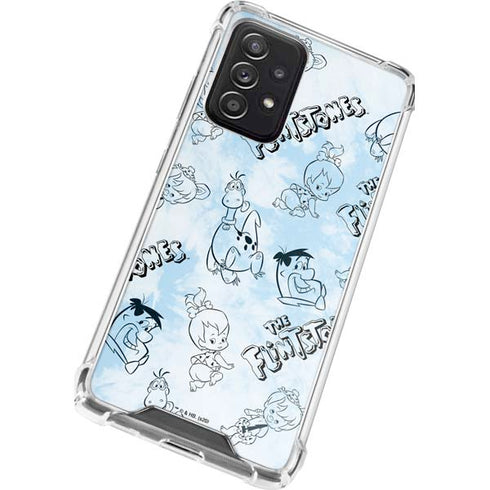 The Flinstones The Flintstones Tie Dye Print Galaxy A72 5G Clear Case
