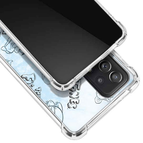 The Flinstones The Flintstones Tie Dye Print Galaxy A72 5G Clear Case