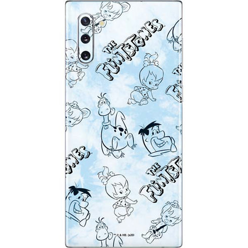 The Flinstones The Flintstones Tie Dye Print Galaxy Note 10 Skin