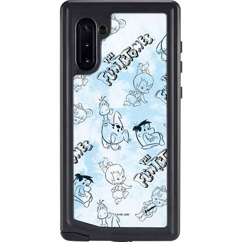 The Flinstones The Flintstones Tie Dye Print Galaxy Note 10 Waterproof Case