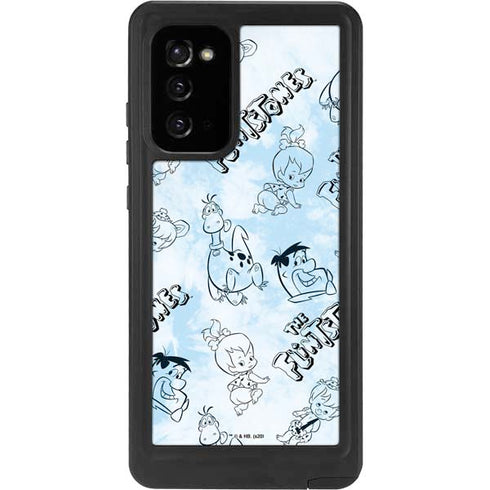 The Flinstones The Flintstones Tie Dye Print Galaxy Note20 5G Waterproof Case