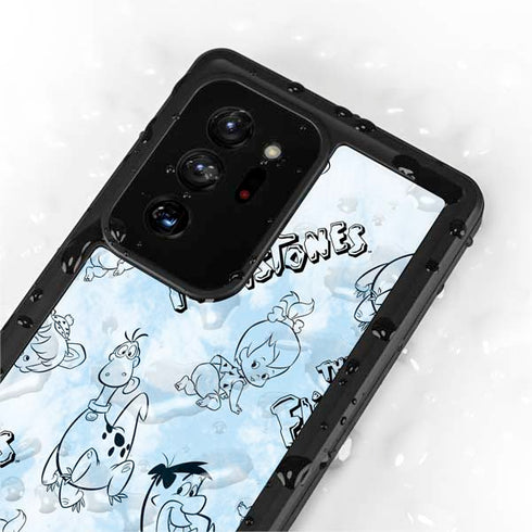 The Flinstones The Flintstones Tie Dye Print Galaxy Note20 Ultra 5G Waterproof Case