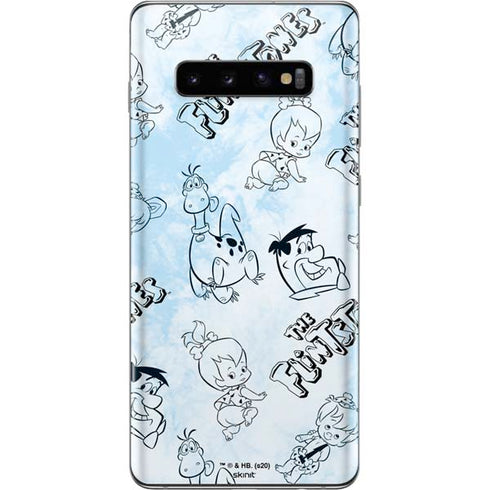 The Flinstones The Flintstones Tie Dye Print Galaxy S10 Plus Skin