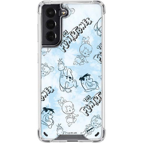 The Flinstones The Flintstones Tie Dye Print Galaxy S21 5G Clear Case
