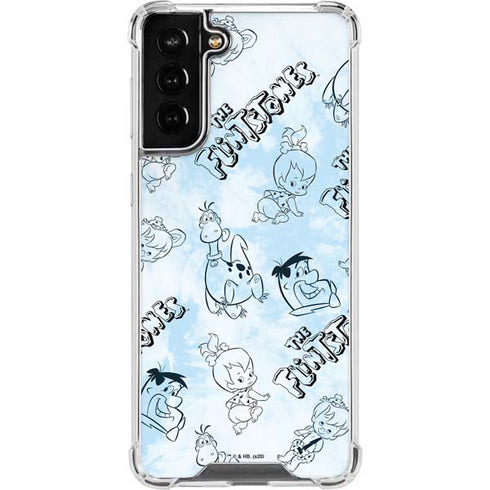 The Flinstones The Flintstones Tie Dye Print Galaxy S21 FE Clear Case