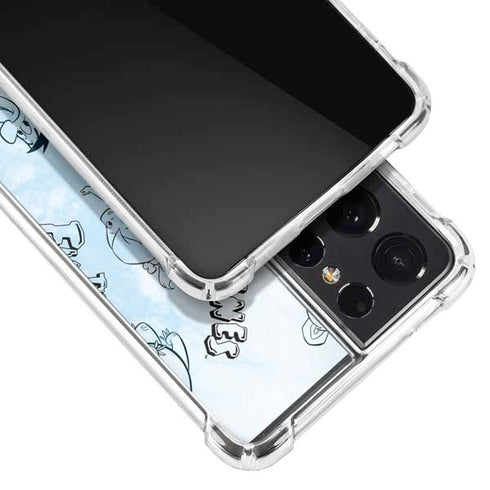 The Flinstones The Flintstones Tie Dye Print Galaxy S21 Ultra 5G Clear Case