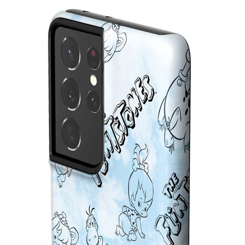 The Flinstones The Flintstones Tie Dye Print Galaxy S21 Ultra 5G Pro Case