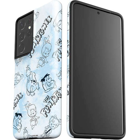 The Flinstones The Flintstones Tie Dye Print Galaxy S21 Ultra 5G Pro Case