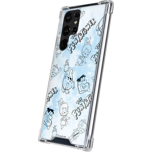 The Flinstones The Flintstones Tie Dye Print Galaxy S22 Ultra Clear Case