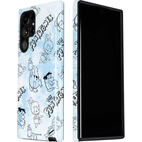 The Flinstones The Flintstones Tie Dye Print Galaxy S22 Ultra Pro Case