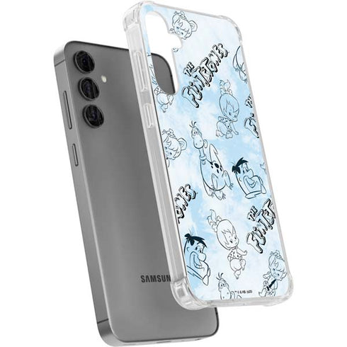 The Flinstones The Flintstones Tie Dye Print Galaxy S24 Plus Clear Case