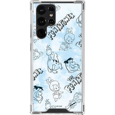 The Flinstones The Flintstones Tie Dye Print Galaxy S24 Ultra Clear Case