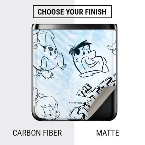 The Flinstones The Flintstones Tie Dye Print Galaxy Z Flip Skin