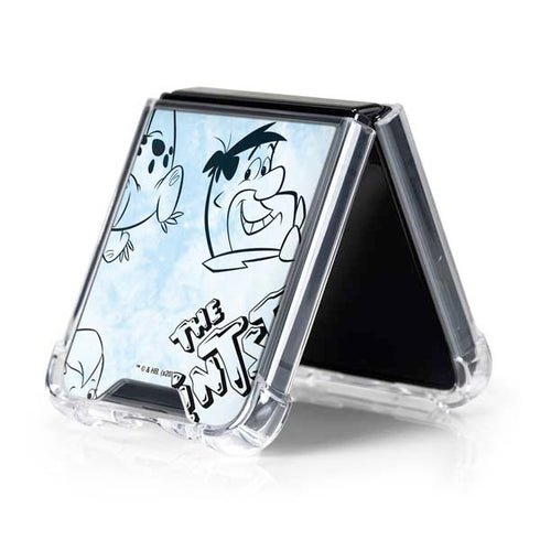 The Flinstones The Flintstones Tie Dye Print Galaxy Z Flip5 5G Clear Case