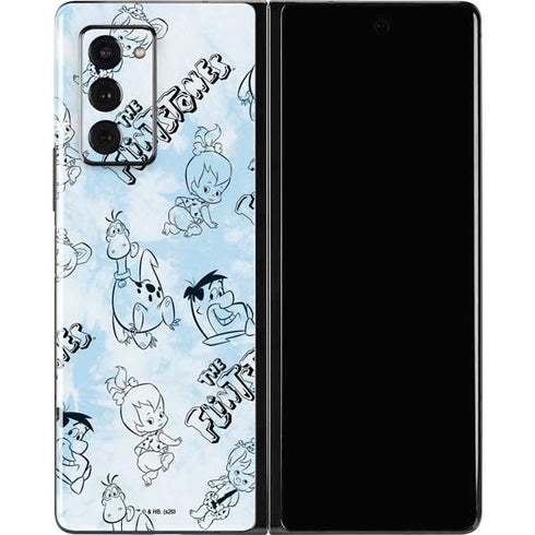 The Flinstones The Flintstones Tie Dye Print Galaxy Z Fold2 5G Skin