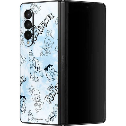 The Flinstones The Flintstones Tie Dye Print Galaxy Z Fold3 5G Skin