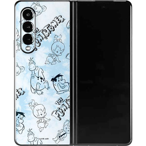 The Flinstones The Flintstones Tie Dye Print Galaxy Z Fold3 5G Skin