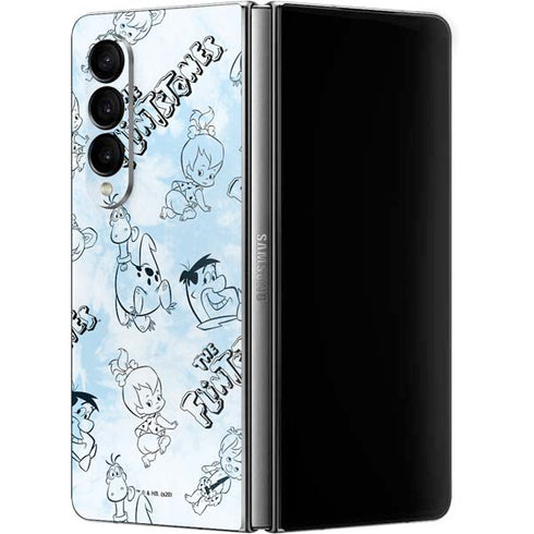 The Flinstones The Flintstones Tie Dye Print Galaxy Z Fold4 5G Skin