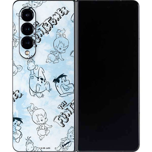 The Flinstones The Flintstones Tie Dye Print Galaxy Z Fold4 5G Skin