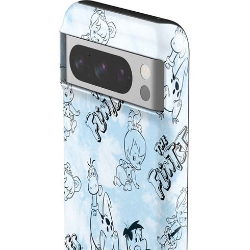 The Flinstones The Flintstones Tie Dye Print Google Pixel 8 Pro Impact Case