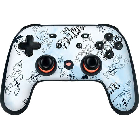 The Flinstones The Flintstones Tie Dye Print Google Stadia Controller Skin