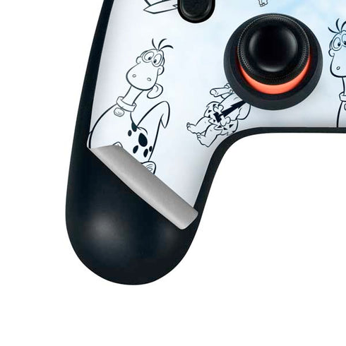 The Flinstones The Flintstones Tie Dye Print Google Stadia Controller Skin