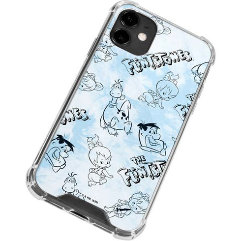The Flinstones The Flintstones Tie Dye Print iPhone 12 Clear Case