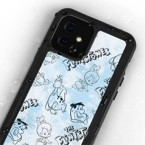 The Flinstones The Flintstones Tie Dye Print iPhone 12 Mini Waterproof Case