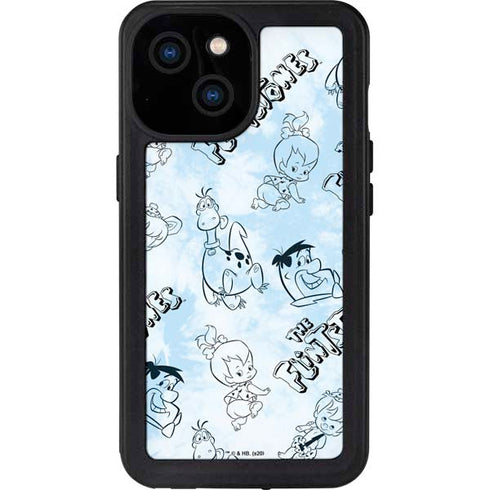 The Flinstones The Flintstones Tie Dye Print iPhone 13 Mini Waterproof Case