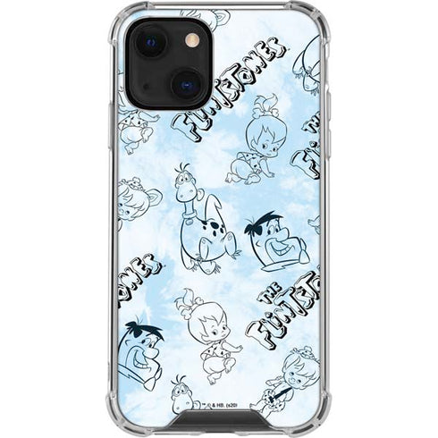 The Flinstones The Flintstones Tie Dye Print iPhone 14 Plus Clear Case