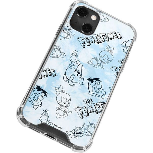 The Flinstones The Flintstones Tie Dye Print iPhone 14 Plus Clear Case