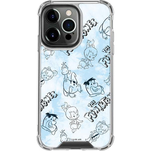 The Flinstones The Flintstones Tie Dye Print iPhone 15 Pro Clear Case