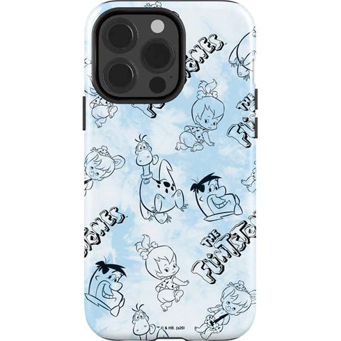 The Flinstones The Flintstones Tie Dye Print iPhone 14 Pro Impact Case