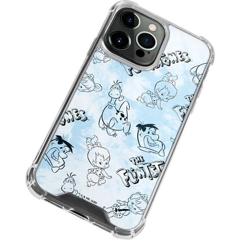 The Flinstones The Flintstones Tie Dye Print iPhone 15 Pro Max Clear Case