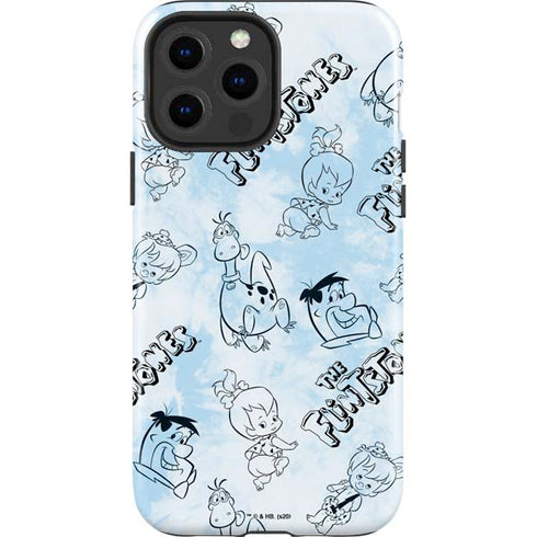 The Flinstones The Flintstones Tie Dye Print iPhone 15 Pro Max Impact Case