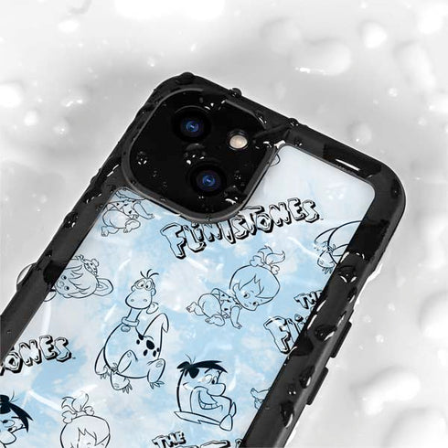 The Flinstones The Flintstones Tie Dye Print iPhone 15 Plus Waterproof Case