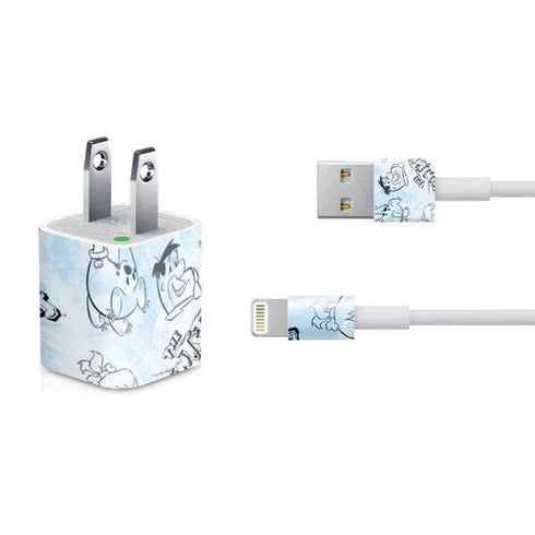 The Flinstones The Flintstones Tie Dye Print iPhone Charger (5W USB) Skin