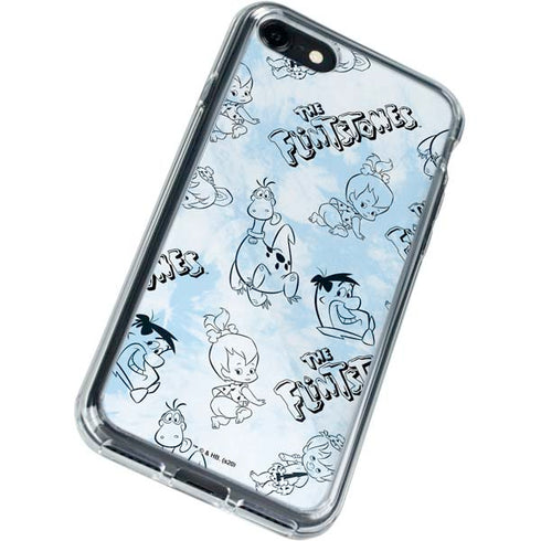 The Flinstones The Flintstones Tie Dye Print iPhone SE (2nd & 3rd Gen) Clear Case