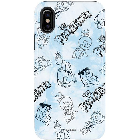 The Flinstones The Flintstones Tie Dye Print iPhone X Pro Case