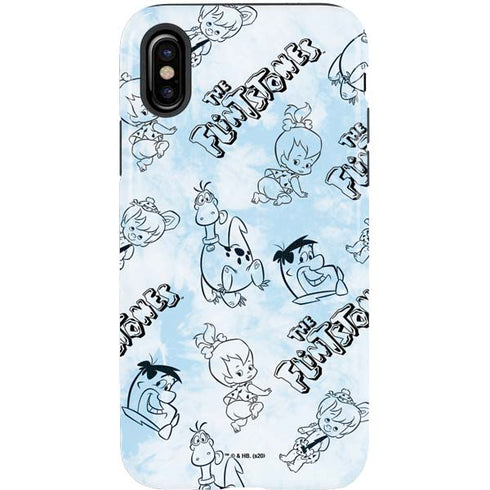 The Flinstones The Flintstones Tie Dye Print iPhone XS Pro Case