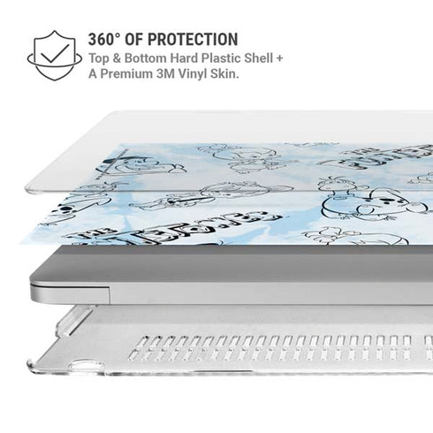 The Flinstones The Flintstones Tie Dye Print MacBook Air 13in M1 (2021) Case plus Skin