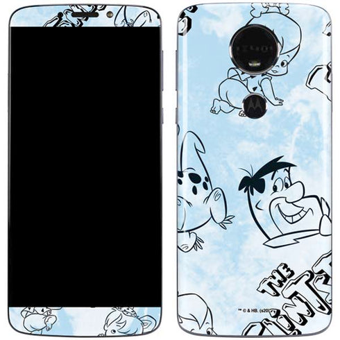The Flinstones The Flintstones Tie Dye Print Moto E5 Plus Skin
