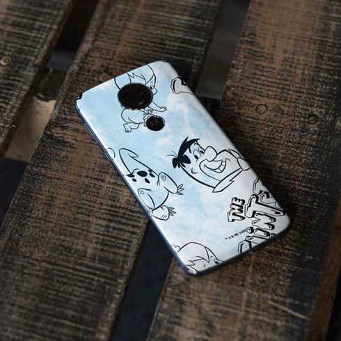 The Flinstones The Flintstones Tie Dye Print Moto E5 Plus Skin
