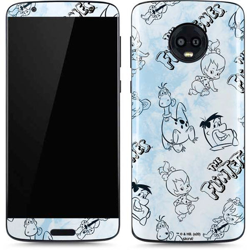 The Flinstones The Flintstones Tie Dye Print Moto G6 Skin