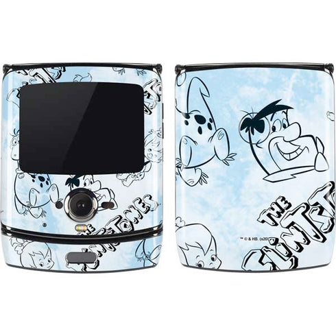 The Flinstones The Flintstones Tie Dye Print Motorola RAZR Skin