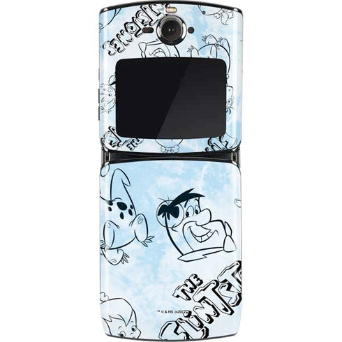 The Flinstones The Flintstones Tie Dye Print Motorola RAZR Skin