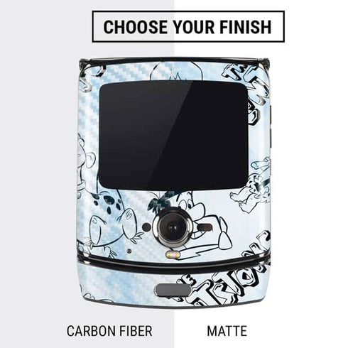 The Flinstones The Flintstones Tie Dye Print Motorola RAZR Skin