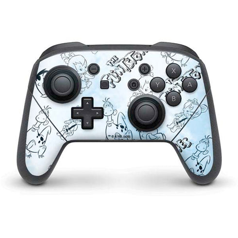 The Flinstones The Flintstones Tie Dye Print Nintendo Switch Pro Controller Skin