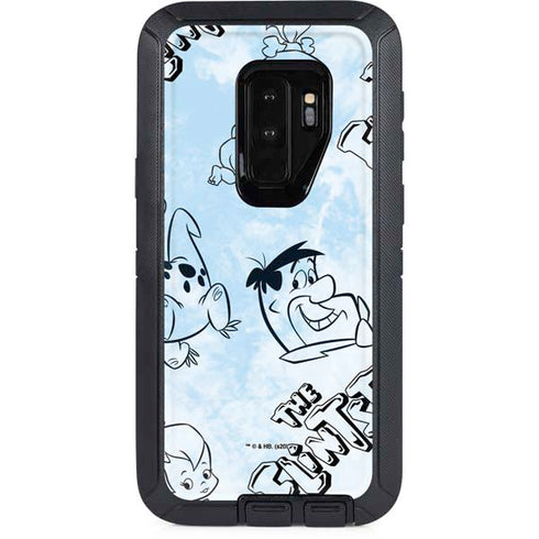 The Flinstones The Flintstones Tie Dye Print Otterbox Defender Galaxy Skin