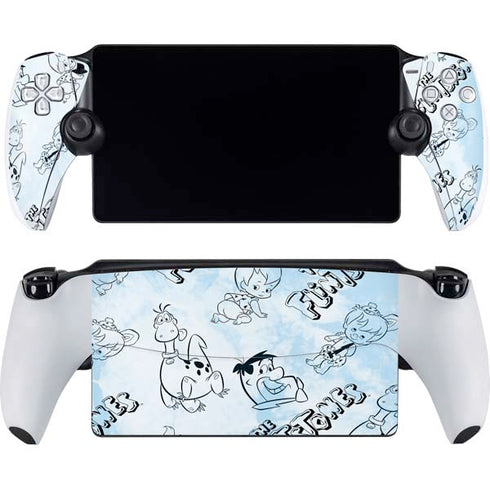 The Flinstones The Flintstones Tie Dye Print PlayStation Portal Remote Player Skin